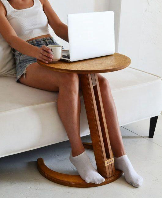 Lunar Crescent Side Table